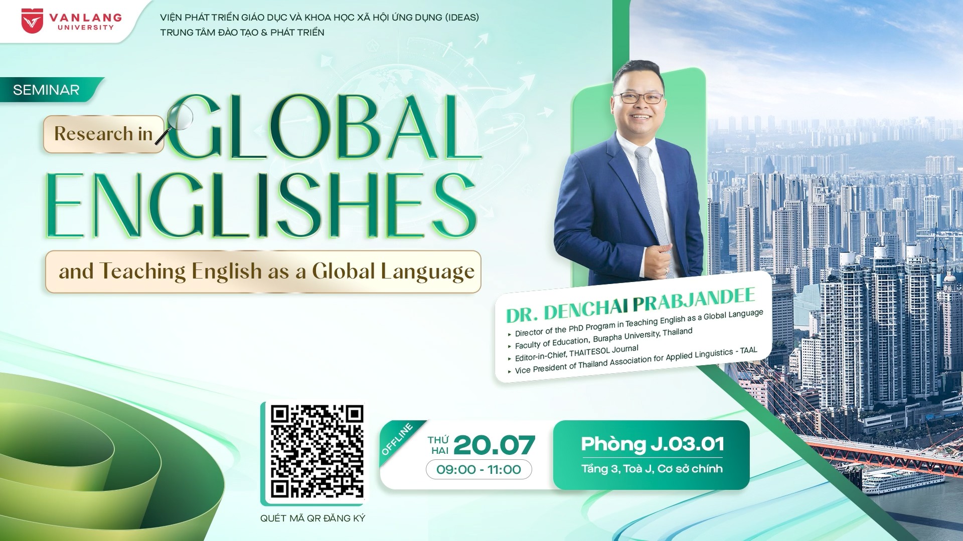SEMINAR l “RESEARCH IN GLOBAL ENGLISHES AND TEACHING ENGLISH AS A GLOBAL LANGUAGE"